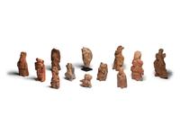 Twelve Maya Terracotta Ocarinas