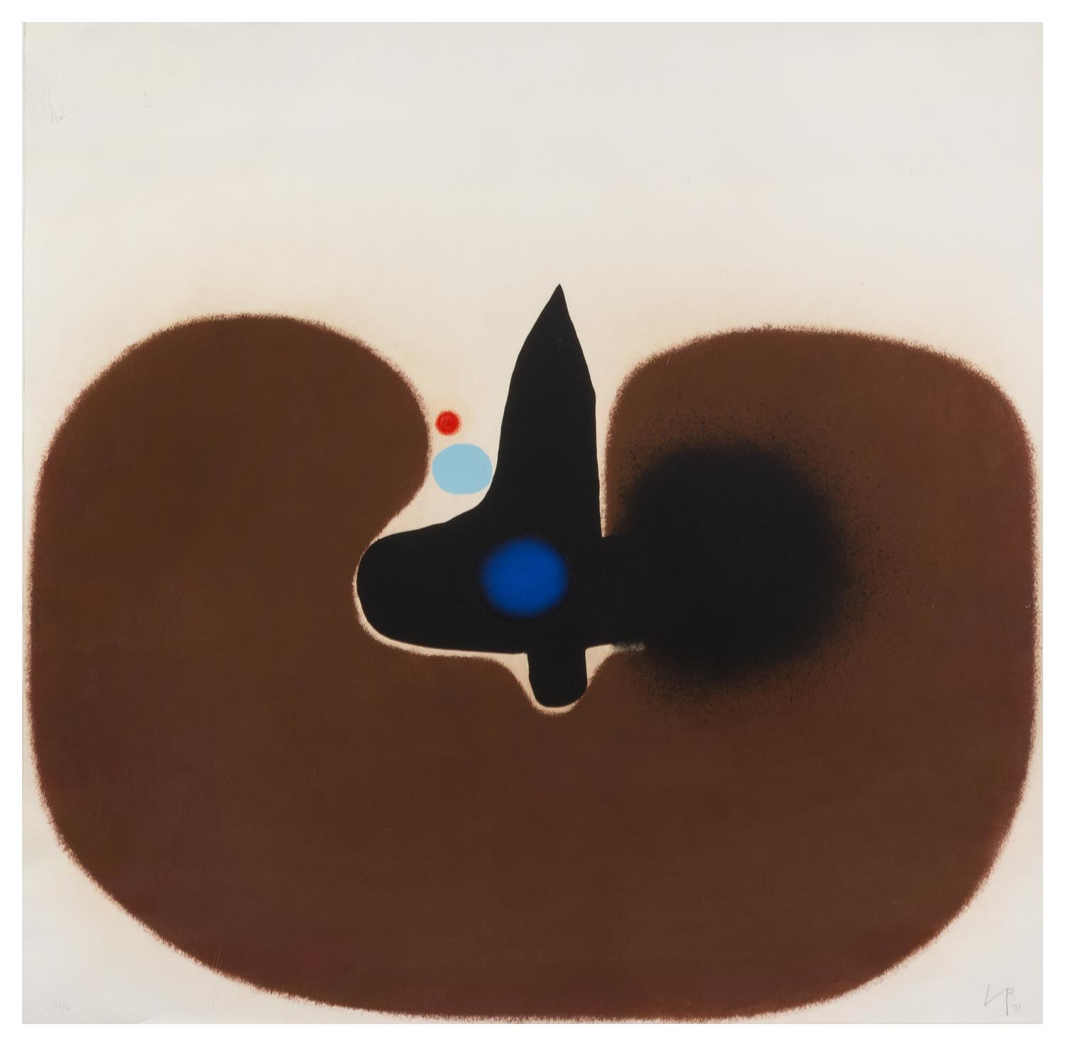 Victor Pasmore, (British, 1908-1998), Brown Image, 1971