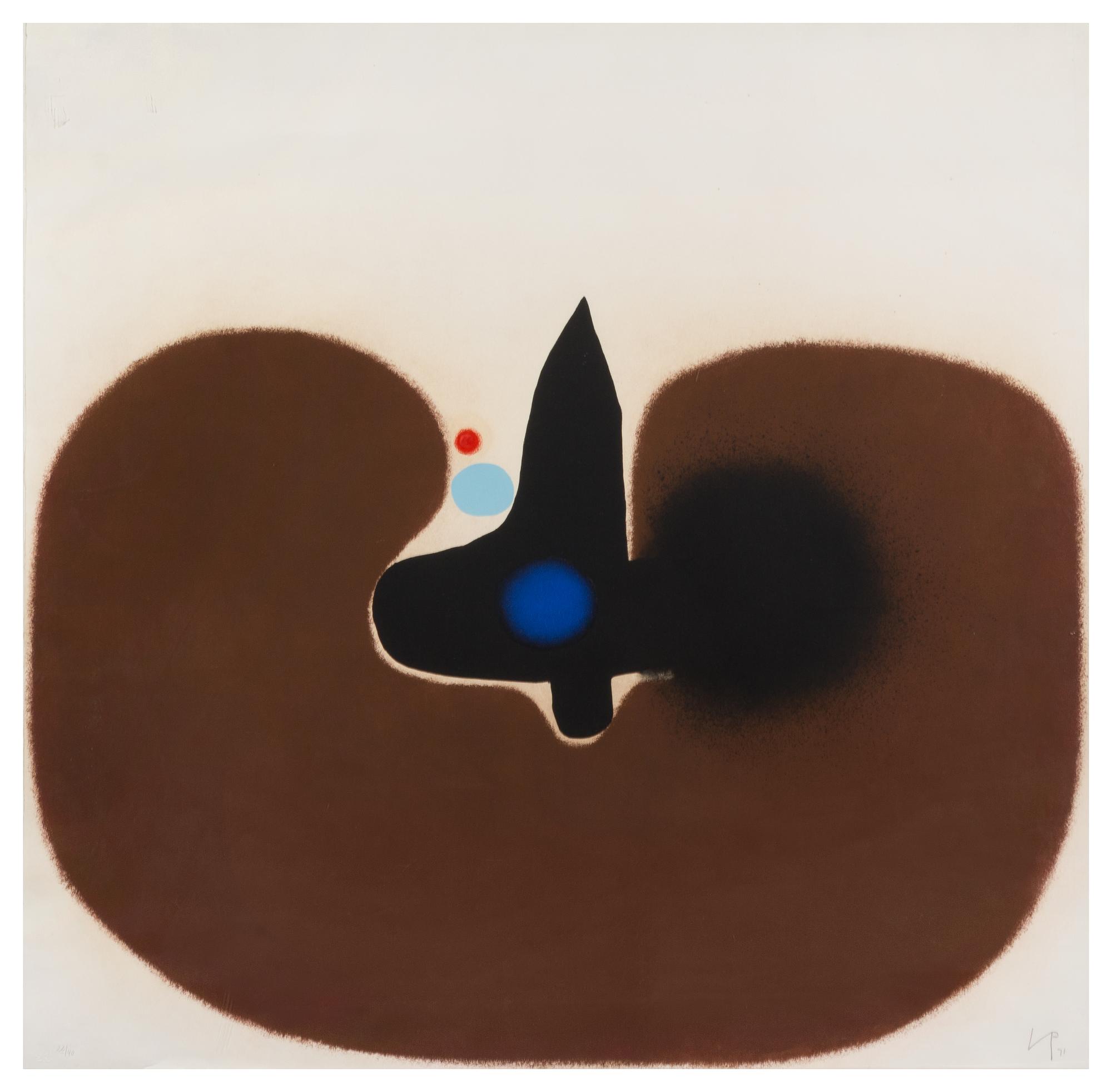 Victor Pasmore, (British, 1908-1998), Brown Image, 1971