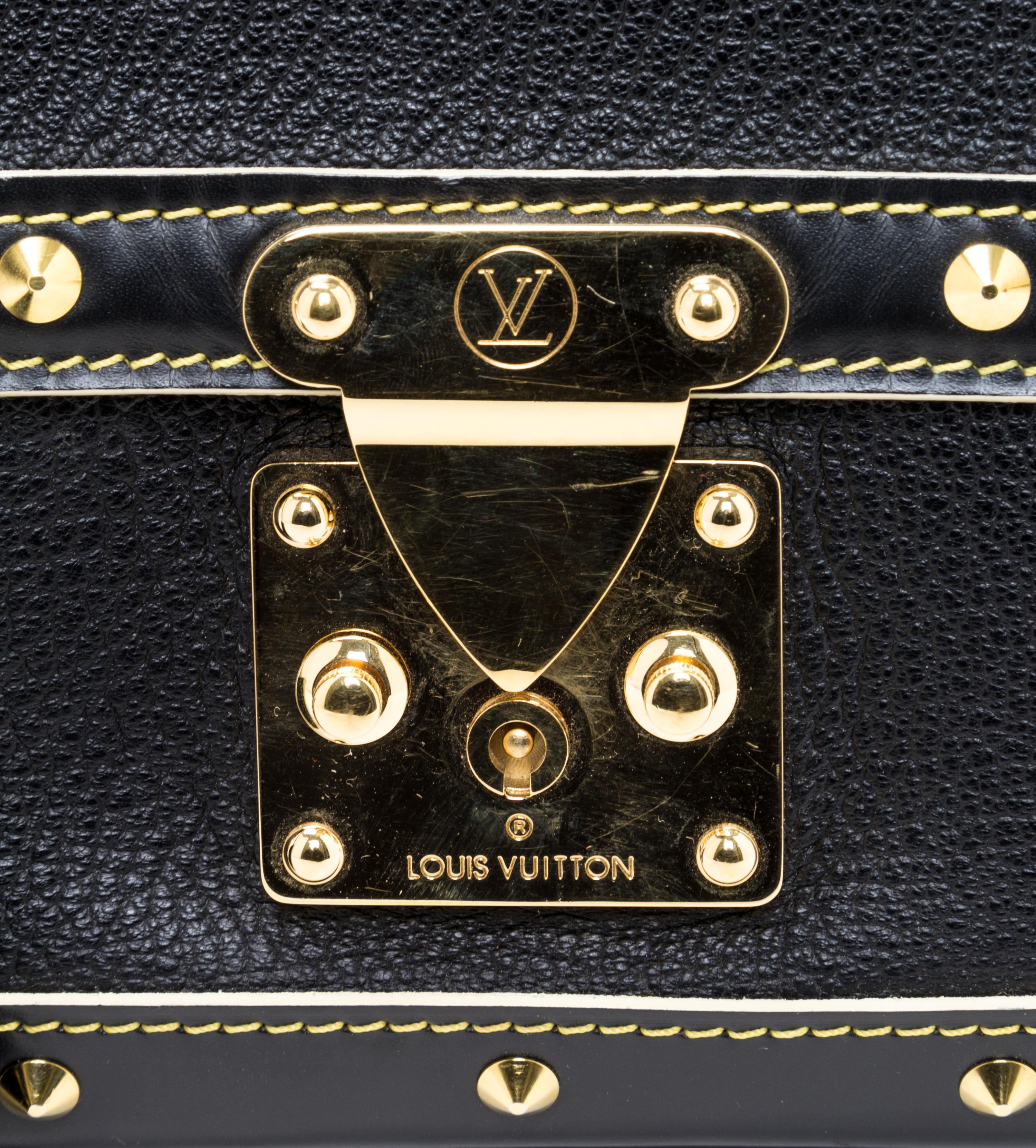 A Louis Vuitton Black Suhali Le Talentueux Handbag, 12.25" x 7" x 3.5".