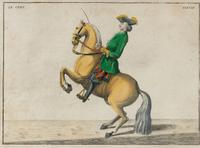 A Set of Four French Hand-Colored Engravings