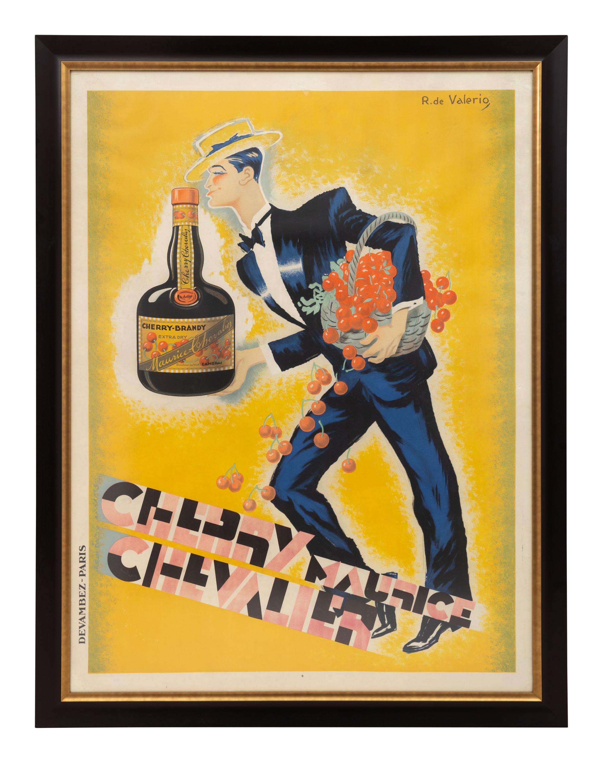 Cherry Maurice Chevalier, Advertising Poster, printed by Devambez, Paris