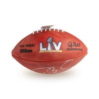 A Tom Brady Signed Autograph Football with Extraordinarily Rare G.O.A.T. Inscription (G.O.A.T Authentics Letter)