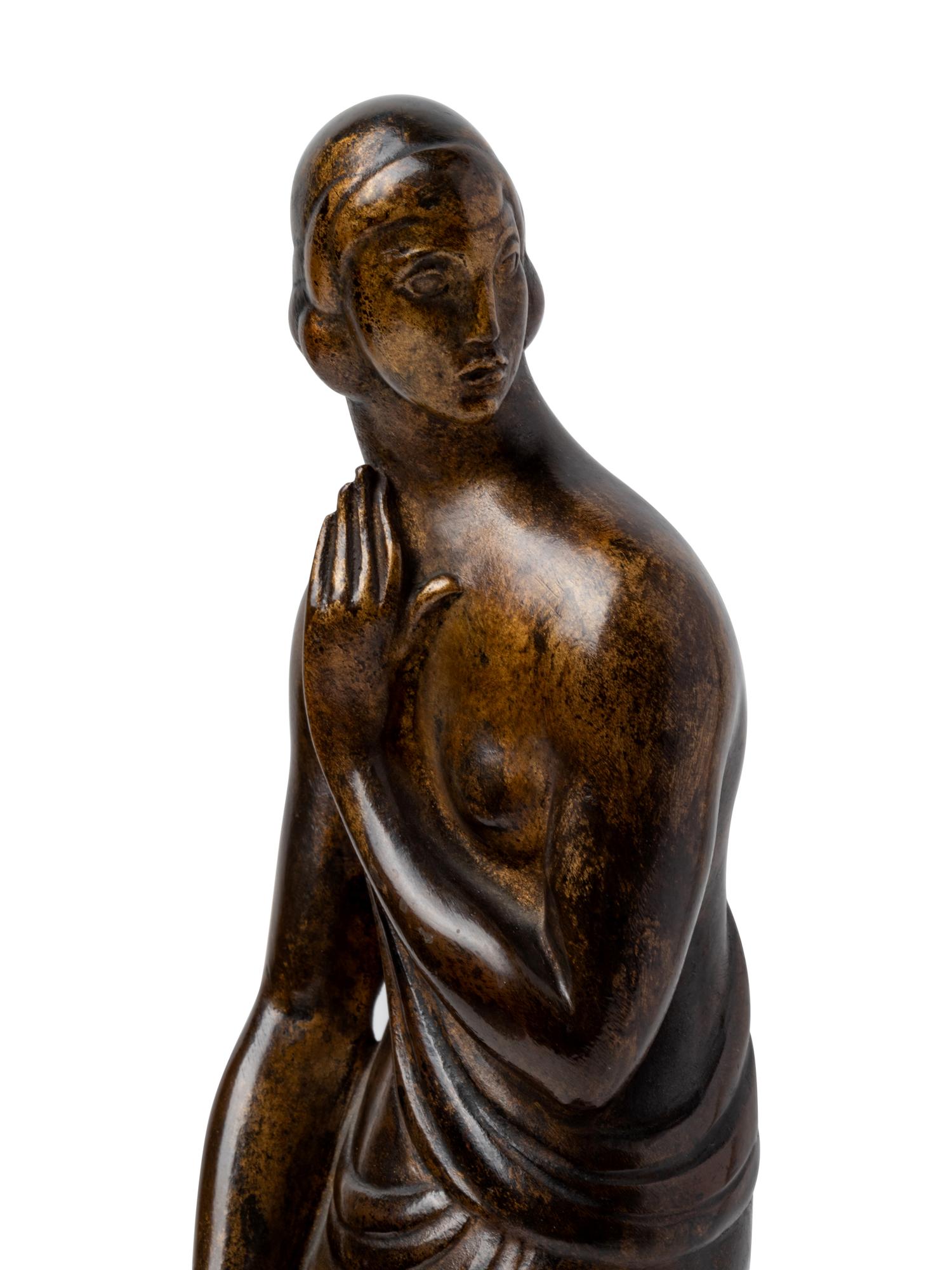 Pudeur (Draped Figure , Standing Woman) [LF 18] model circa 1915-17, cast circa 1917-20