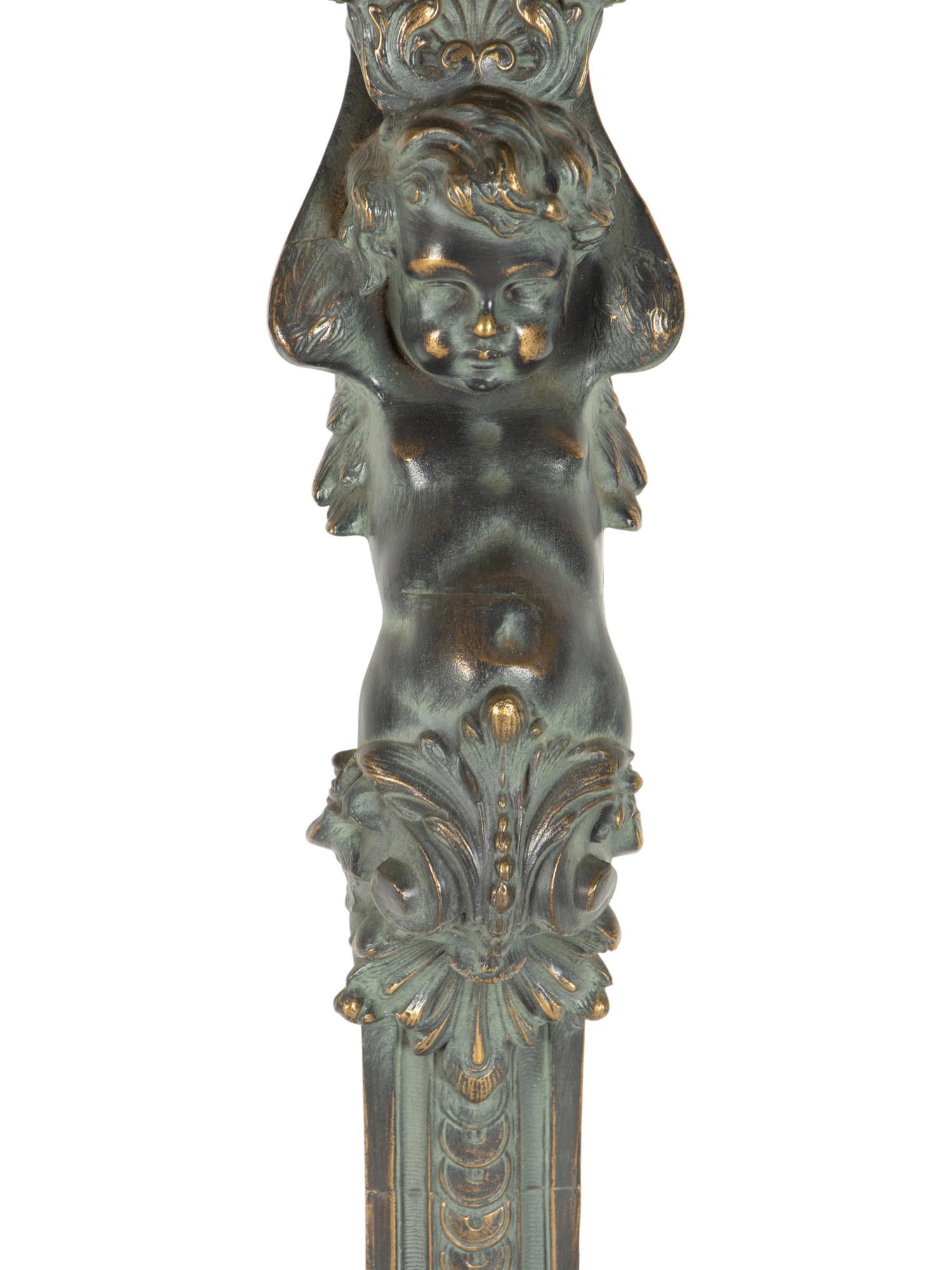 A Louis XVI Style Bronze Mounted Console d'Appliqué