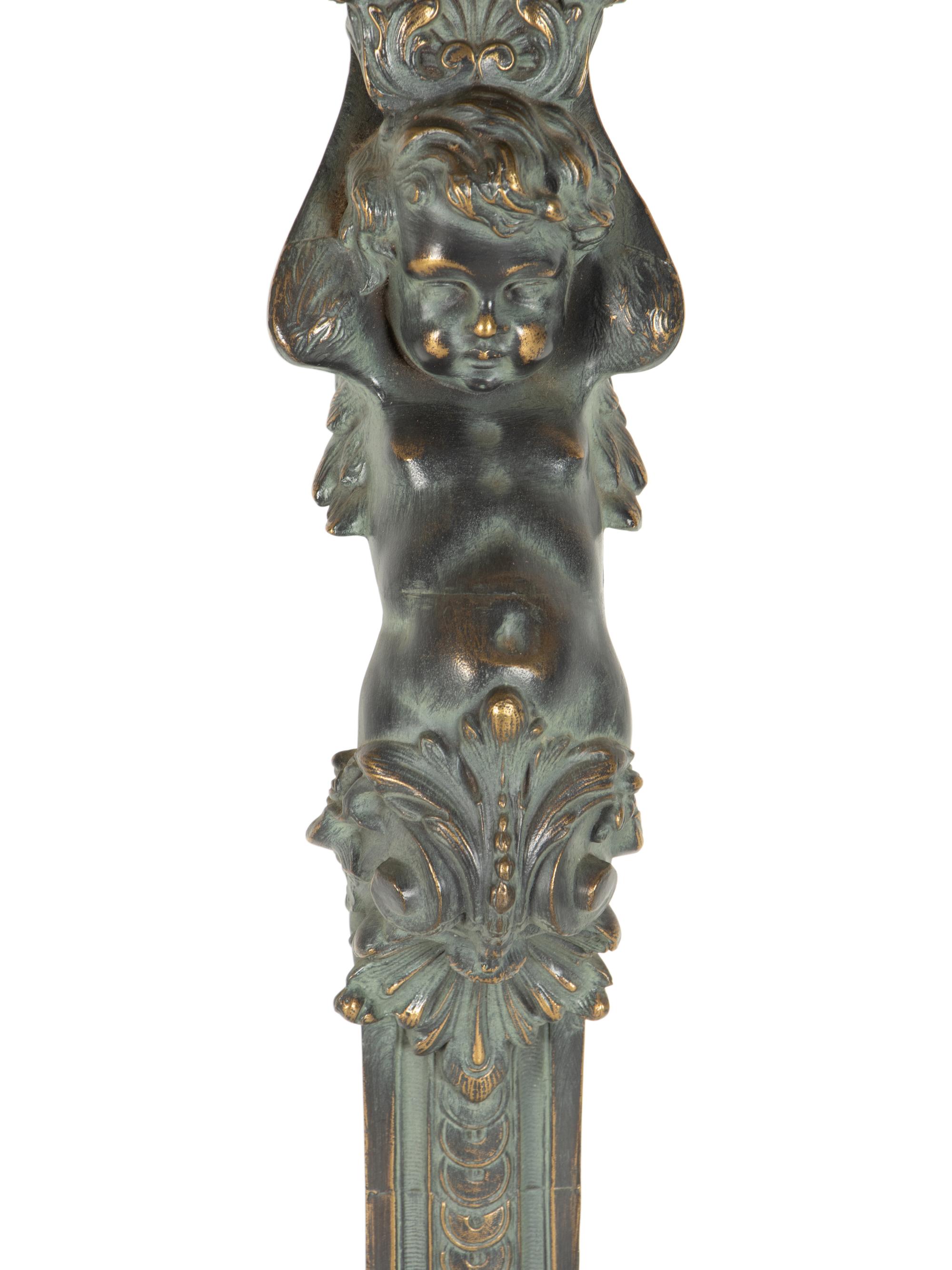 A Louis XVI Style Bronze Mounted Console d'Appliqué