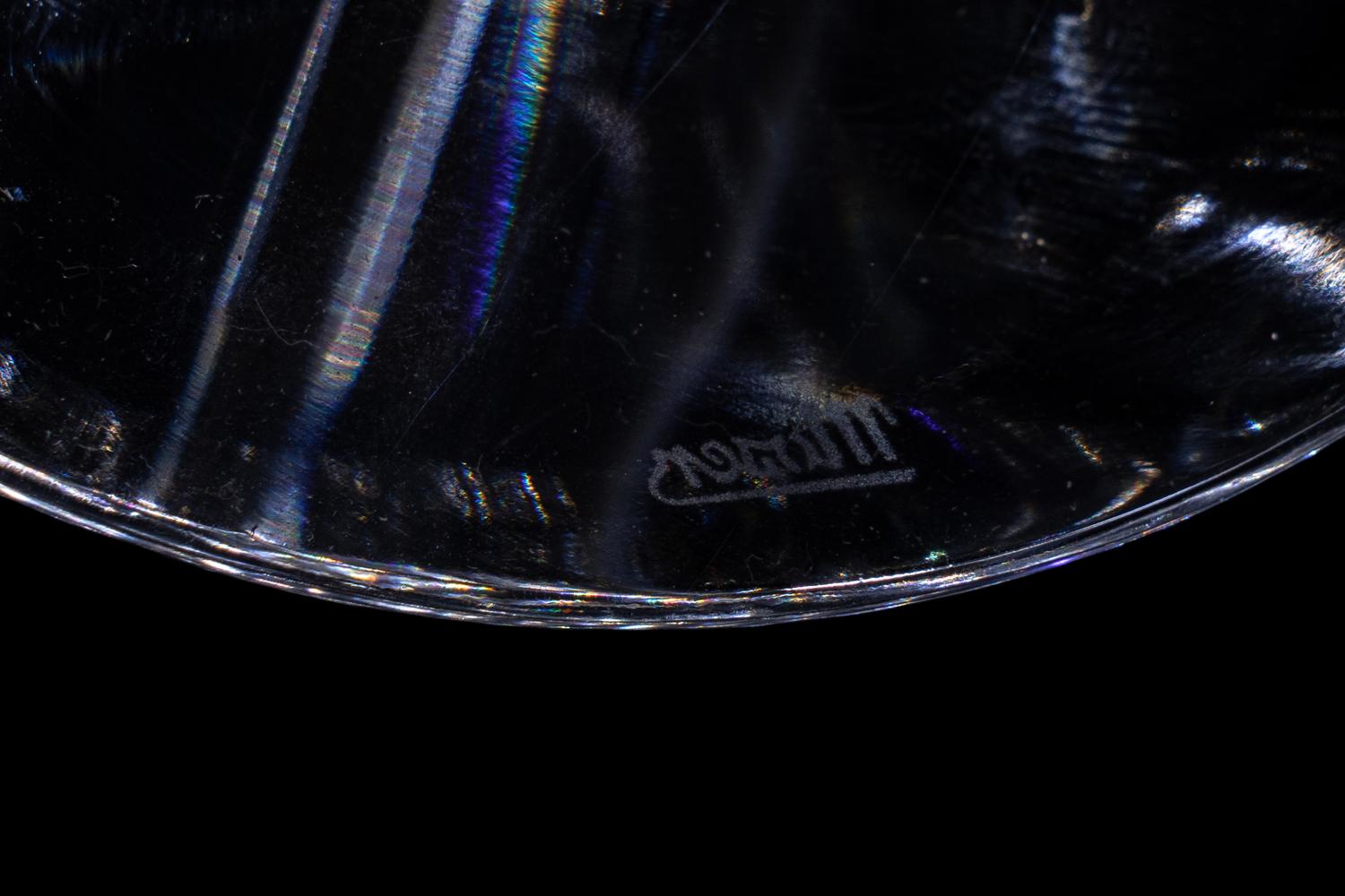 A Moser Casanova Gold Glass Stemware Service