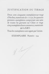 (LAURENS, HENRI) LUCIEN DE SAMOSATE [LUCIAN]. Dialogues. Paris, [1951]. Limited. Bound by Robert Bonfils. Signed.