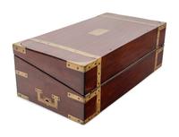 A Regency Brass-Inlaid Mahogany Writing and Reading Slope