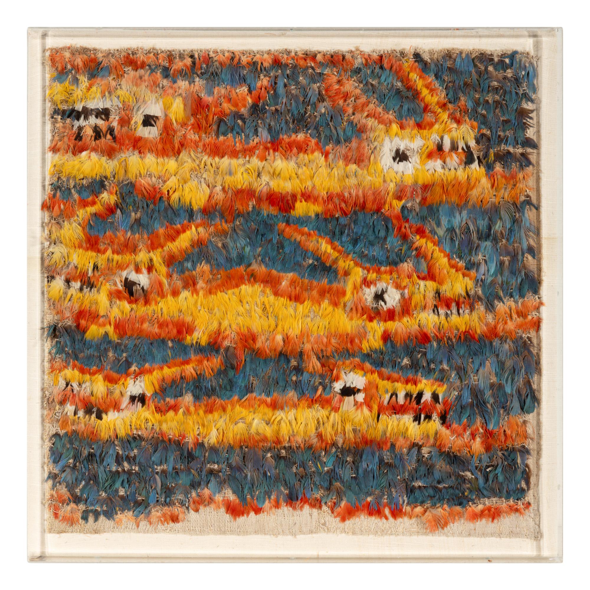 A Nazca Feather and Fiber Textile