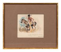 Indian Brave on Horseback