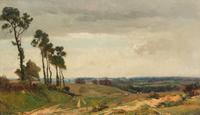 Frederick George Cotman, (British, 1850-1920), Greeting St. Muray Looking towards Ipswich, 1914