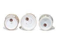 Three Musician's Porcelain Occupational Shaving Mugs