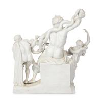 A Grand Tour Parian Ware Figural Group of Laocoön and his Sons