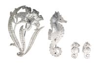 A Collection of Arts and Crafts Sterling Silver Jewelry, Stavre Gregor Panis, 18.80 dwts.
