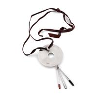 Silver Pendant, with Mosaic Inlay