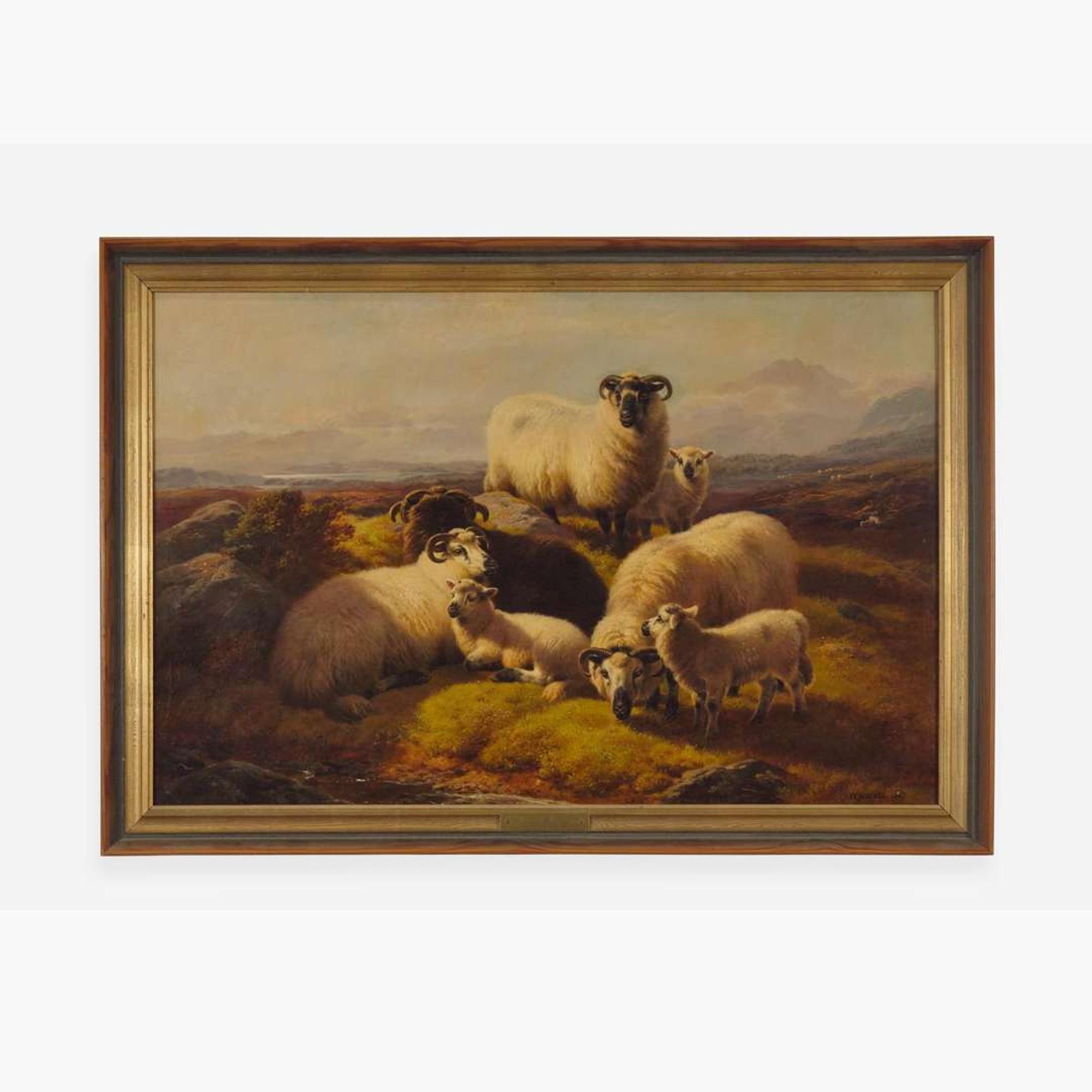 William Watson (British, 1831–1921) Mountain Sheep