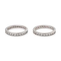 PAIR OF DIAMOND ETERNITY BANDS