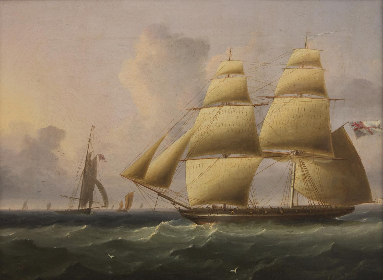 Frigate Testing her Guns (Possibly Off Deal)