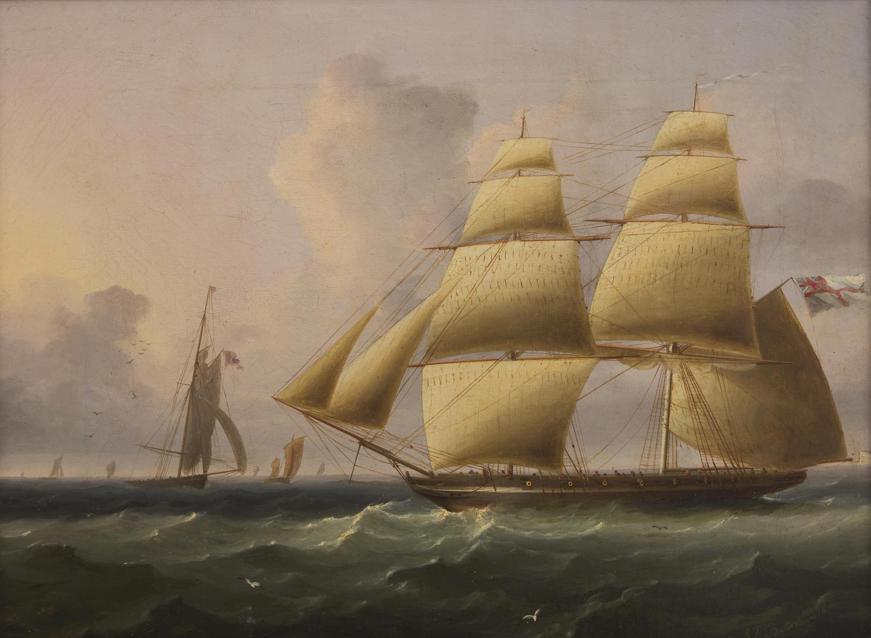 Frigate Testing her Guns (Possibly Off Deal)
