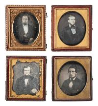 [EARLY PHOTOGRAPHY]. 23 sixth plate daguerreotypes of men sporting facial hair.