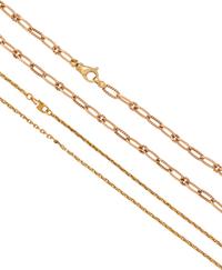COLLECTION OF GOLD NECKLACES