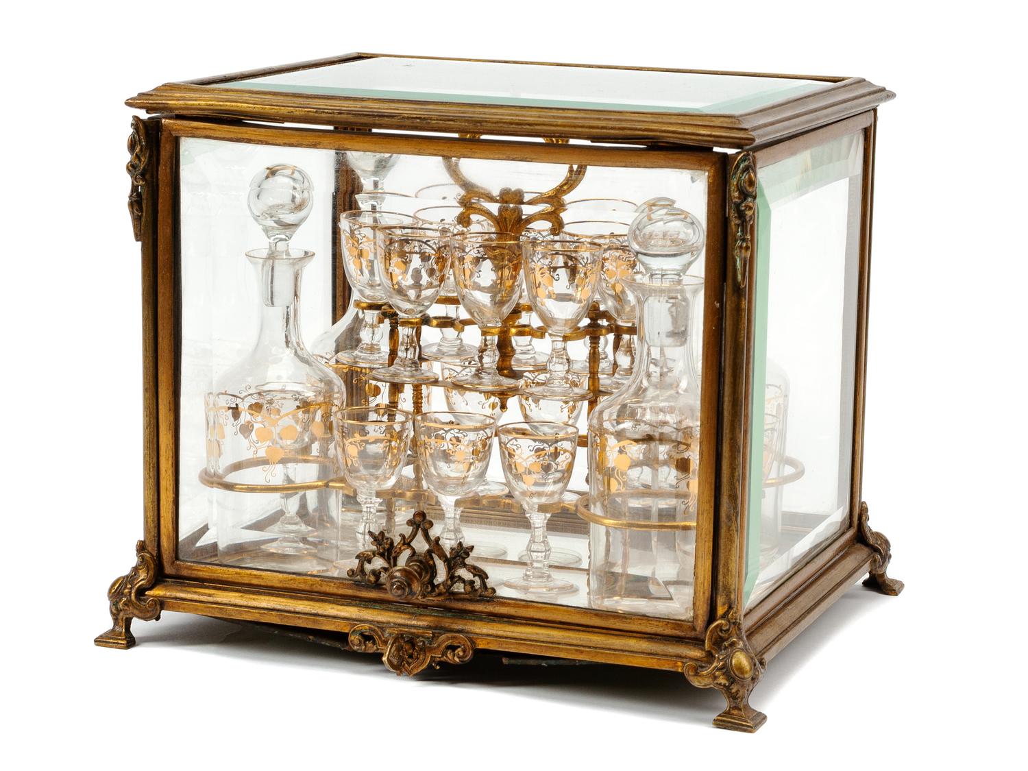 A French Gilt Bronze Cave à Liqueur