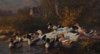 Gustav Mesmer, (German, b. 1865) , Ducks