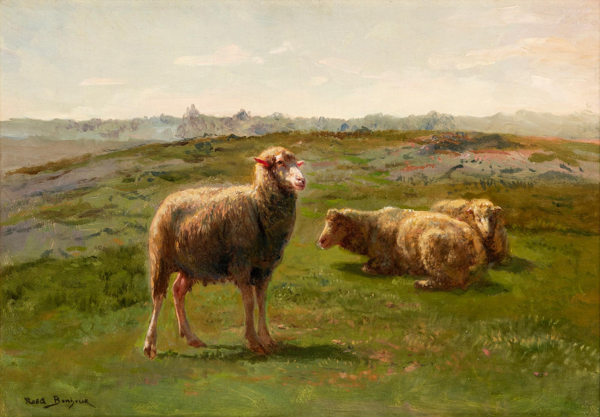 Sheep in a Meadow (Moutons dans un pré)