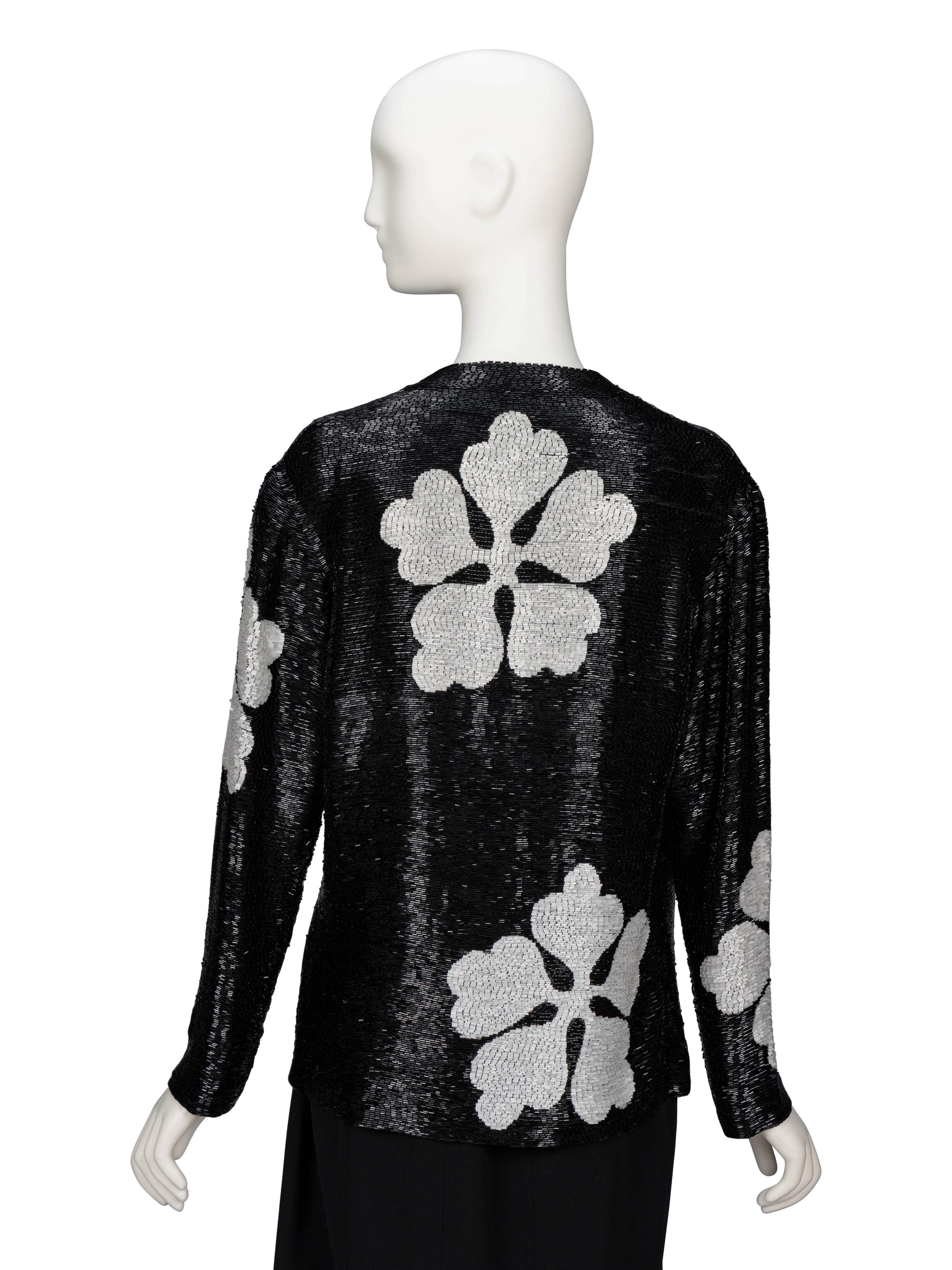 Mollie Parnis, Bugle Bead-Embellished Jacket