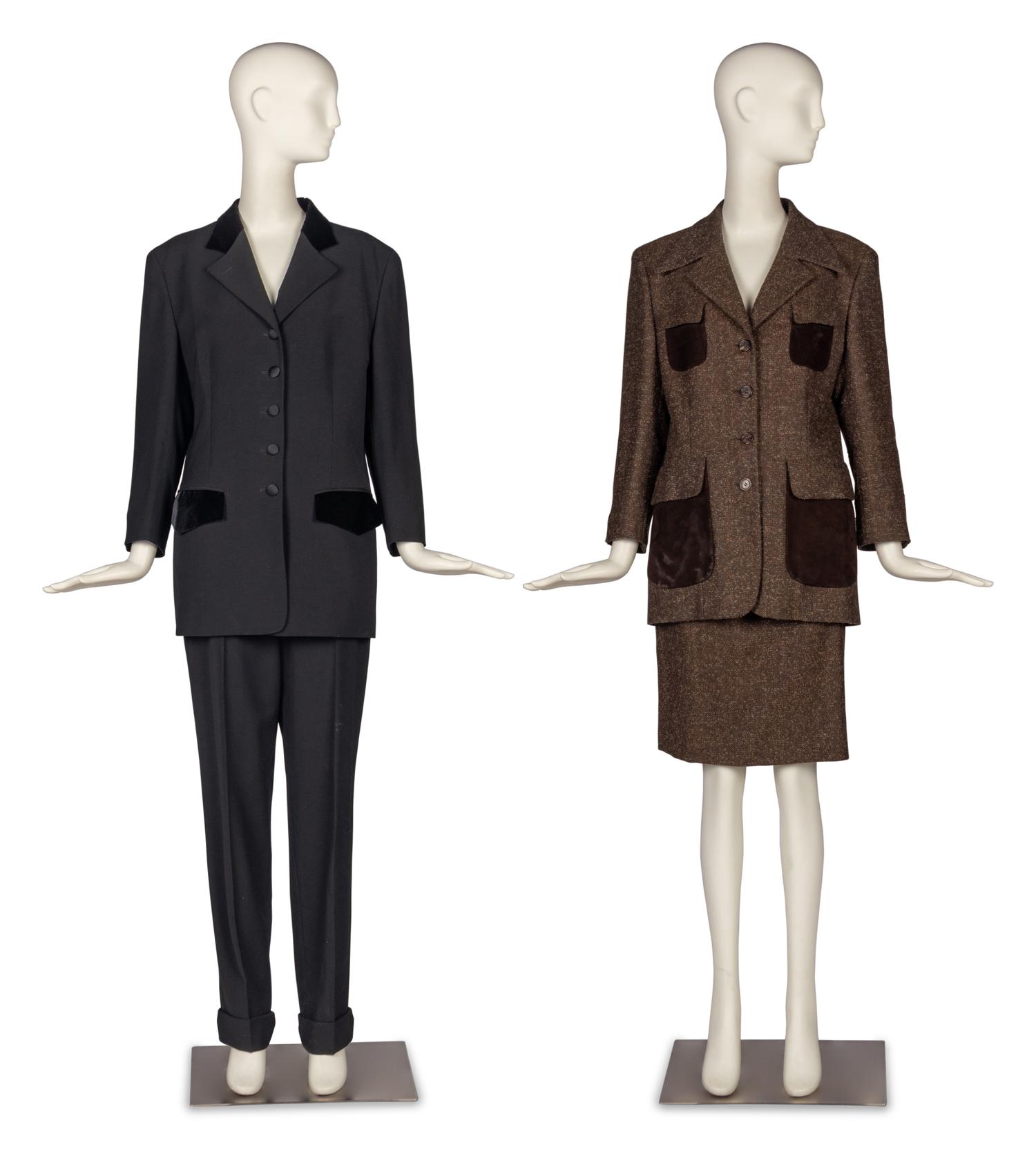 Two Gucci Ensembles with One Suede Belt