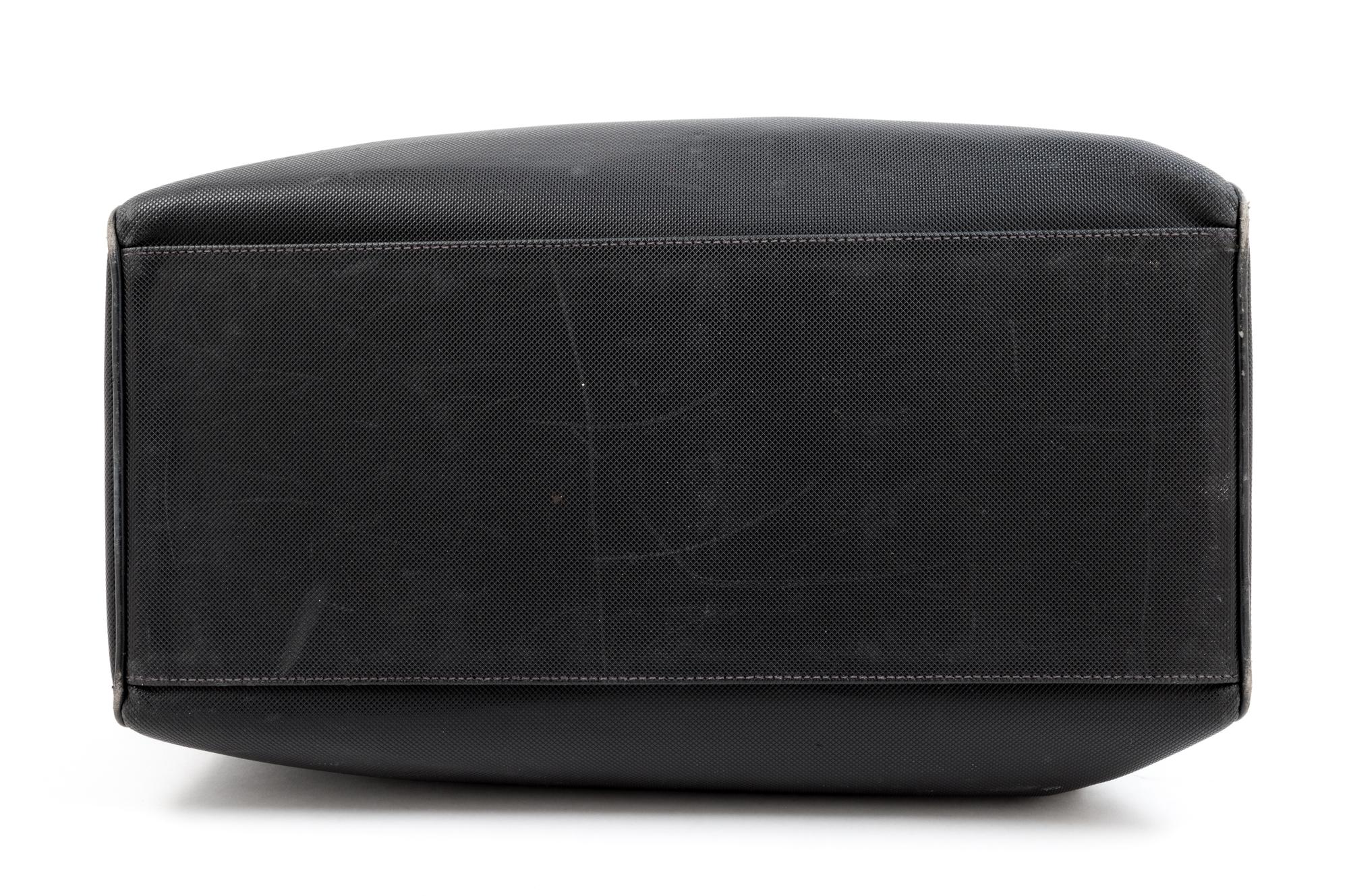 A Bottega Veneta Black Duffle Bag, 1980-90s
