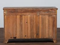 A Country Chrome and Grain Paint Decorated Dry Sink