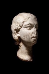 A Roman Marble Portrait Head of Julia Paula