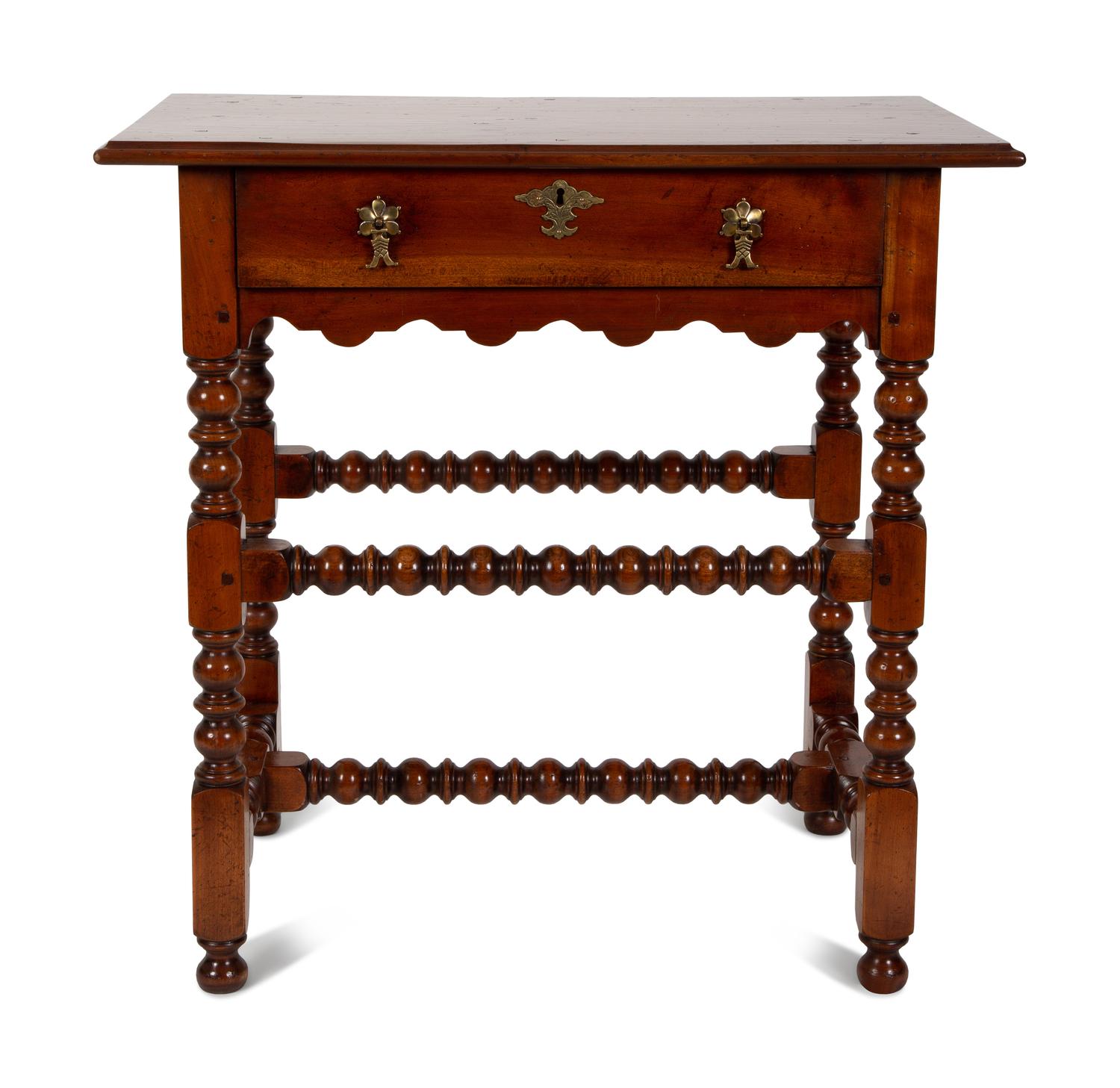 A Jacobean Style Bobbin Turned Side Table — 19TH CENTURY