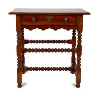 A Jacobean Style Bobbin Turned Side Table — 19TH CENTURY