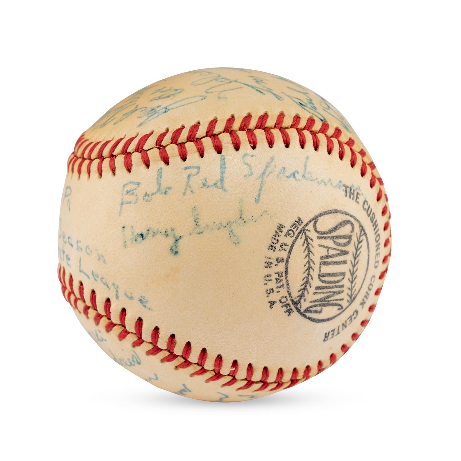 A 1949 New York White Roses Team Signed Autograph Baseball