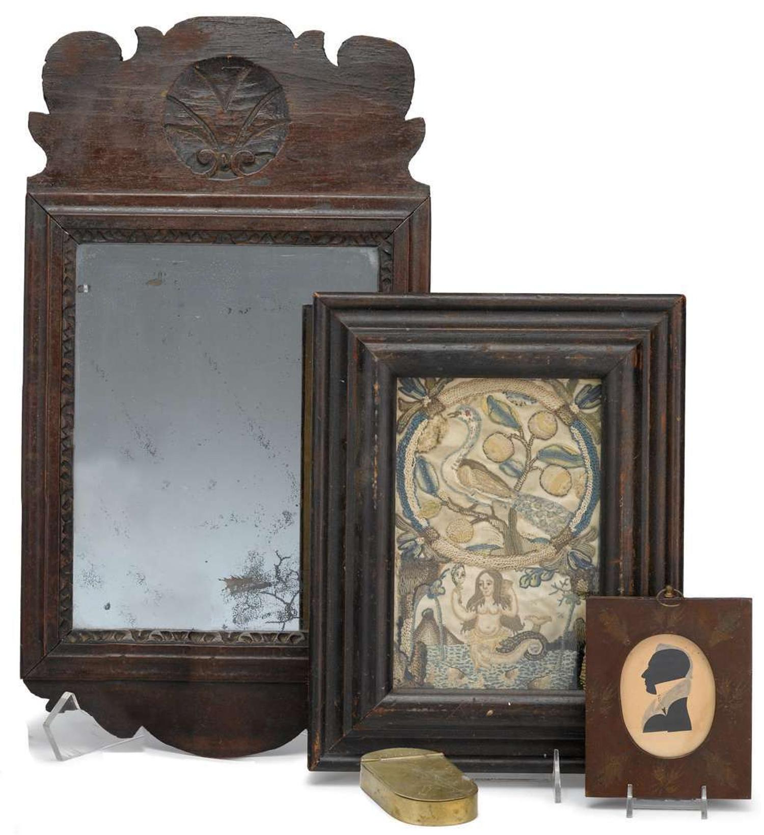 Group of decorative items and accessories english and american, 18th and 19th century