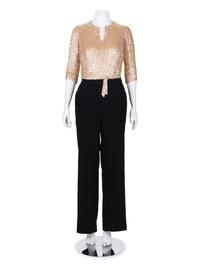 Chanel Haute Couture Sequined Top with Belt and One Pair of Pants, 1980-2000s