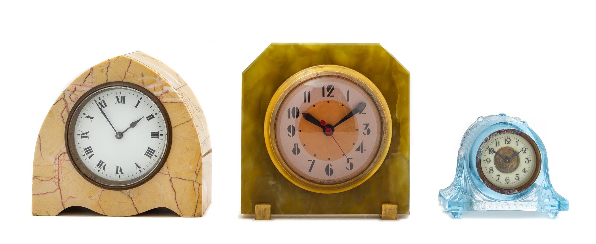 Three Desk Clocks