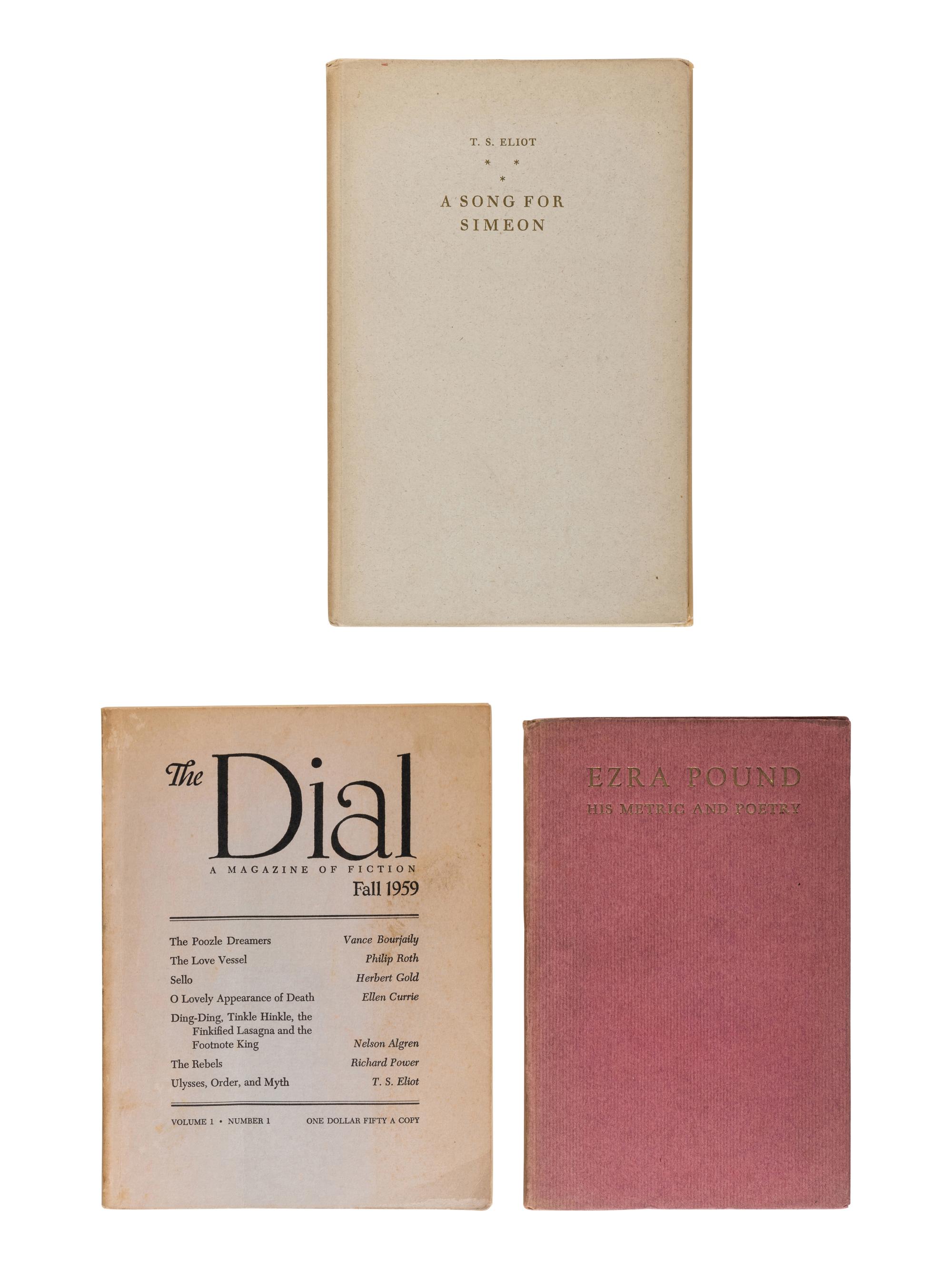 ELIOT, T. S. (1888-1965). A group of 15 works, including: