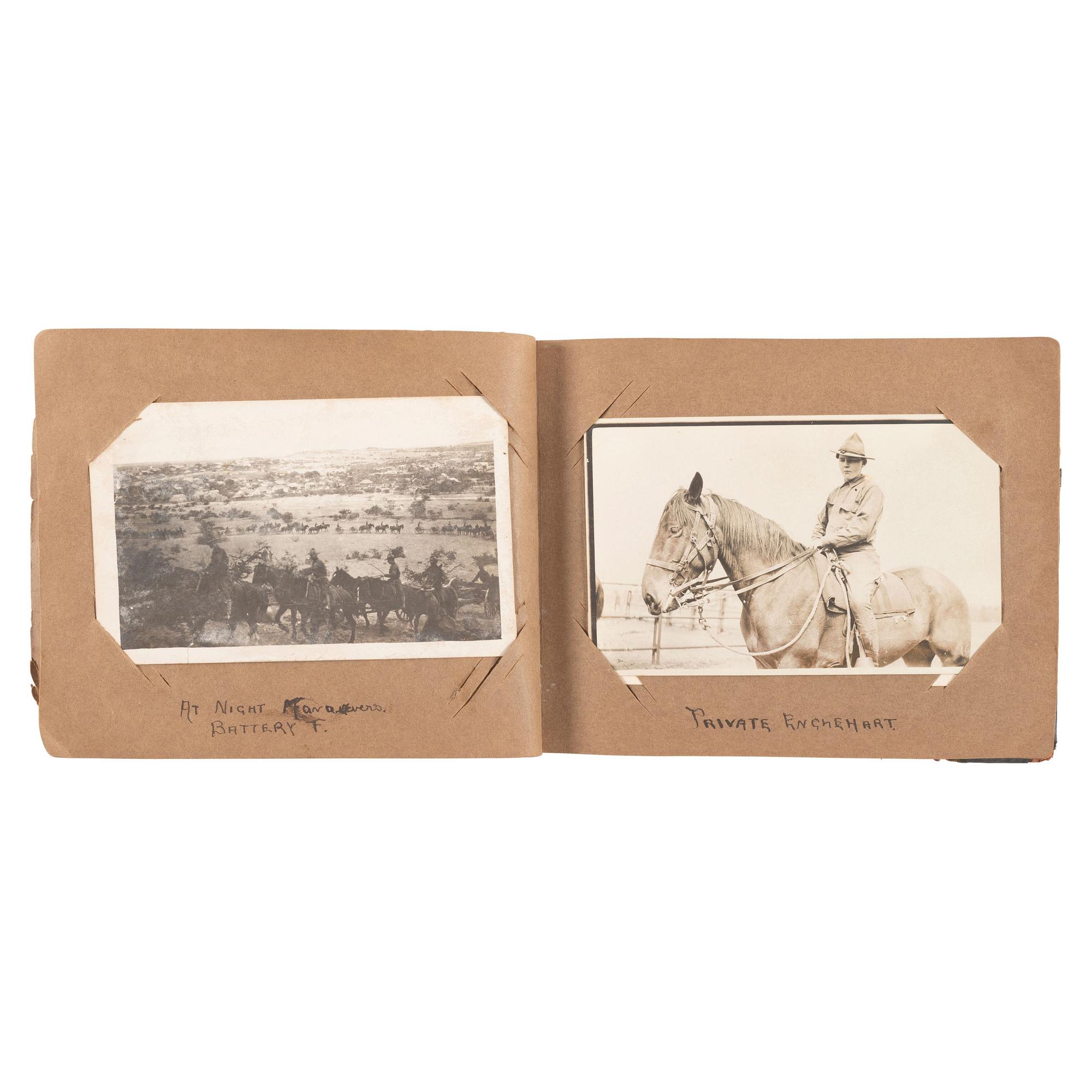 [Mexican Border War] Group of RPPCs and Albums from the Mexican Border War, incl. Fort Bliss and Eagle Pass.