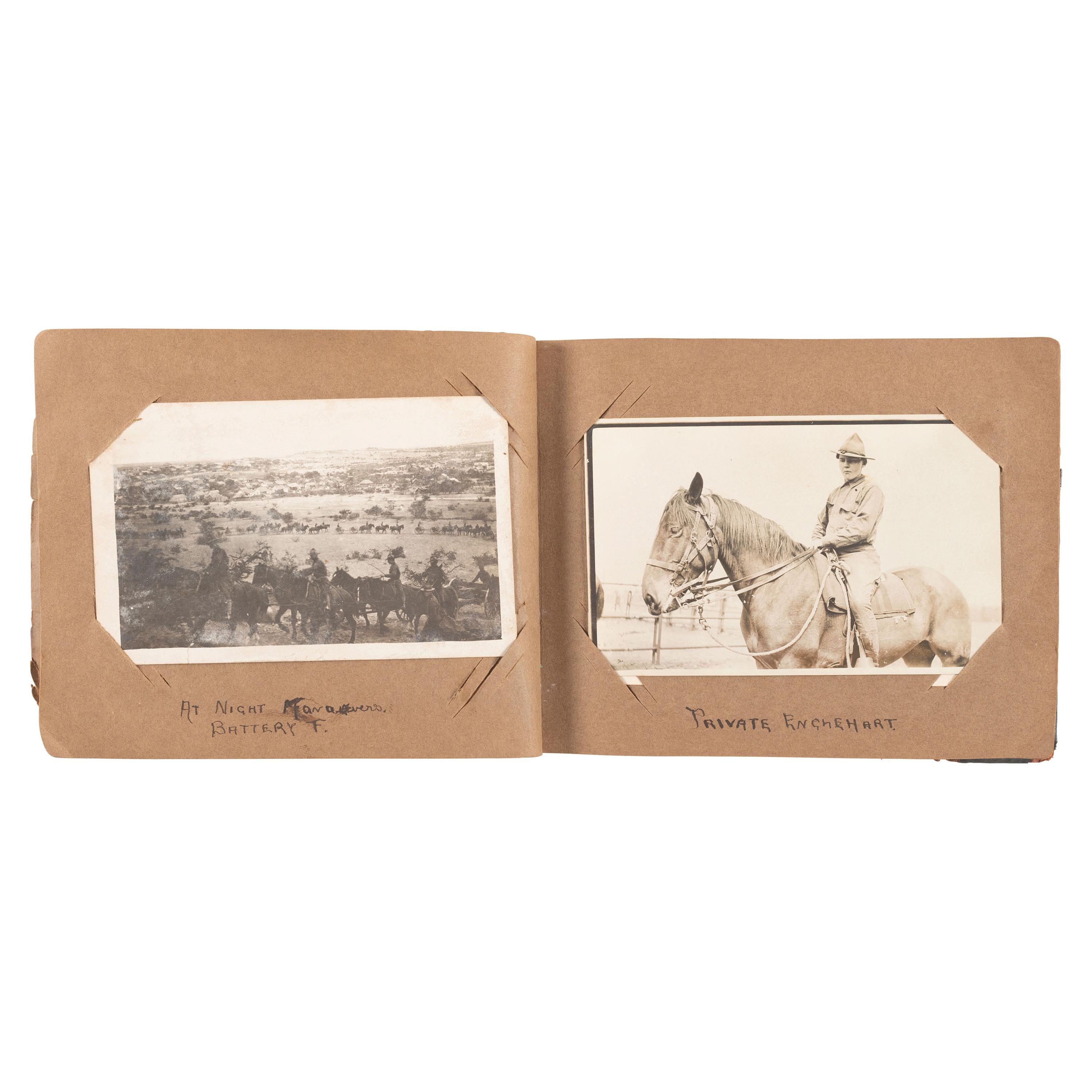 [Mexican Border War] Group of RPPCs and Albums from the Mexican Border War, incl. Fort Bliss and Eagle Pass.
