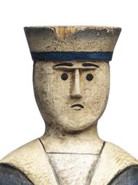A Carved and Painted Wood Sailor Whirligig