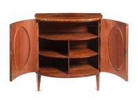 A Pair of George III Goncalo Alves Demilune Cabinets