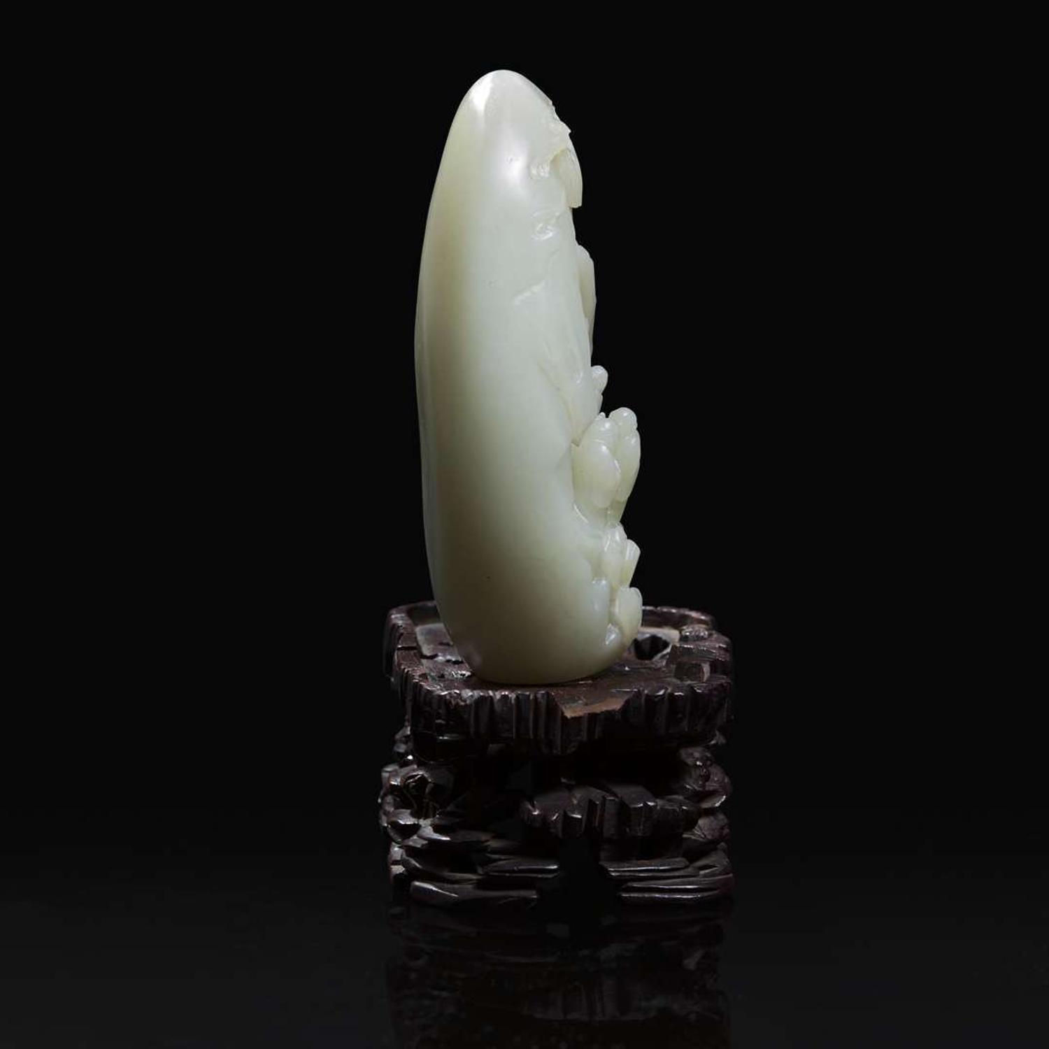 A Chinese pale celadon jade “mountain” depicting sages in landscape 青白玉山子 The jade 19th century or later ?????????