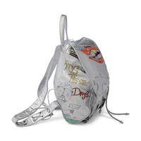CHROME HEARTS, SILVER LEATHER GRAFFITI BACKPACK, 1995