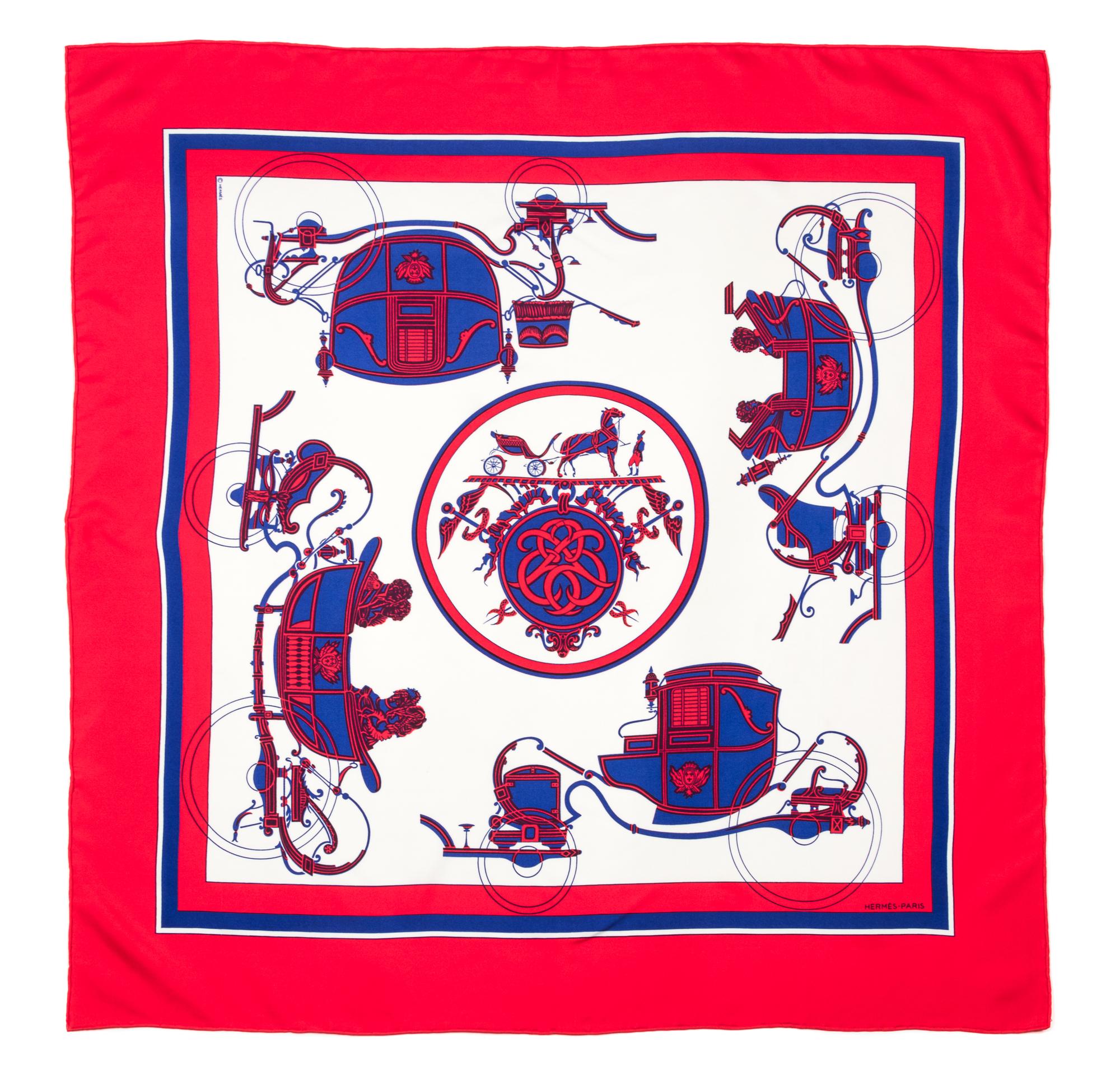 An Hermes 90cm Silk Scarf, 36"x36".