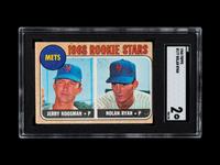 A 1968 Topps Nolan Ryan Rookie Baseball Card No. 177 (SGC 2 GOOD)
