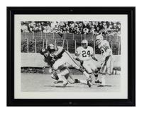 A Group of Seven Photographs Depicting Mike Ditka as a Player Formerly Displayed at Mike Ditka’s Restaurant